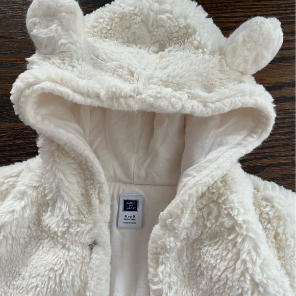 Janie and Jack Ivory Baby Snowsuit size 6-9 months - Picture 2 of 3